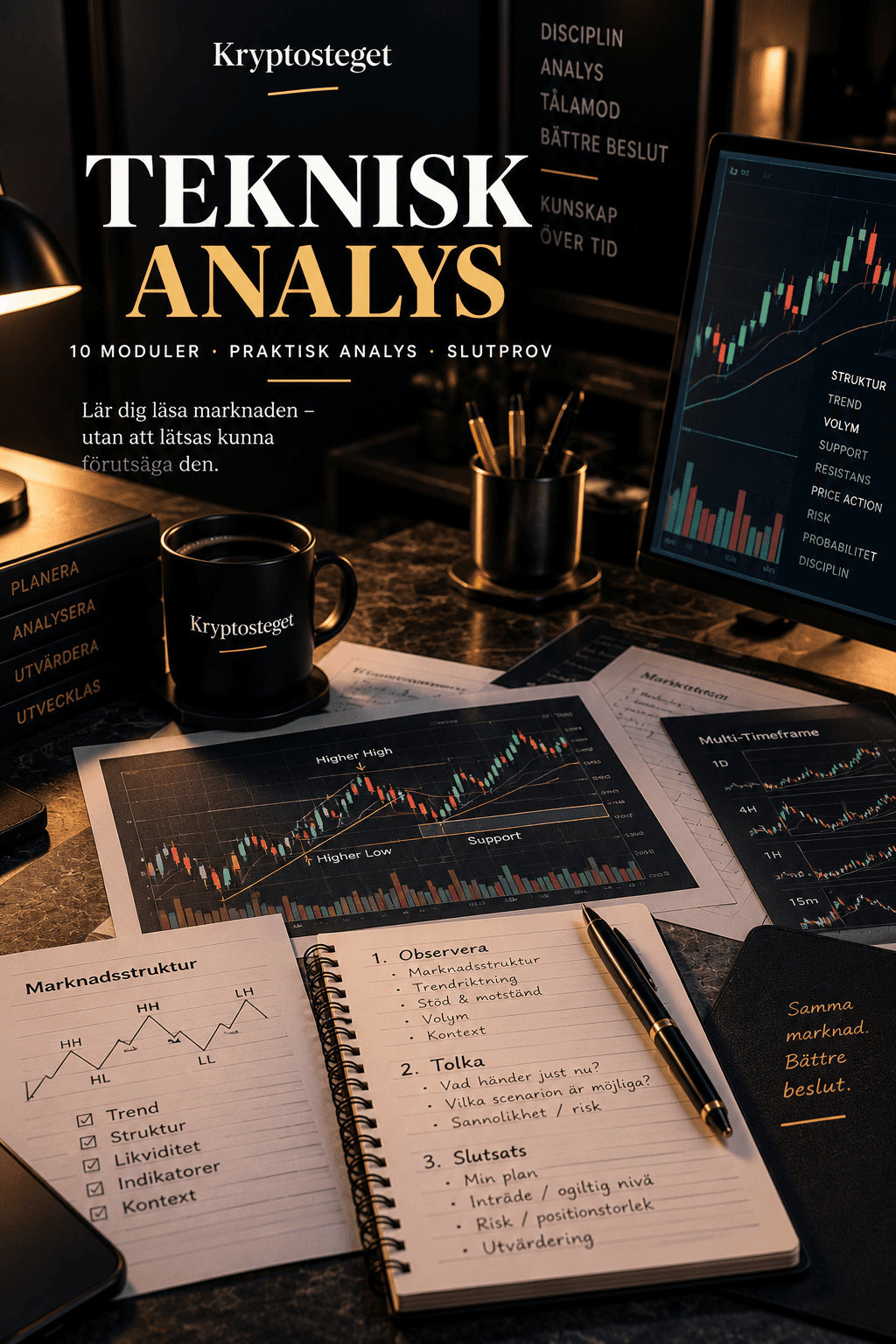 Teknisk analys — Kryptostegets premiumutbildning